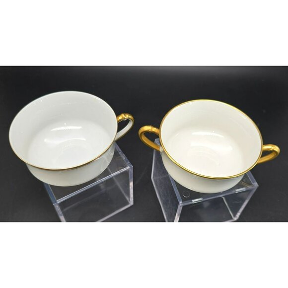 Vintage Haviland Limoges French White and Gold Set China CM2121 - Picture 3 of 7